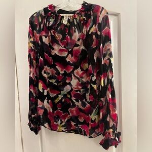 Diane Von Furstenberg Vibrant Silk Top